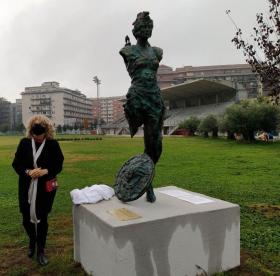 Frosinone, inaugurate due sculture al Parco Matusa