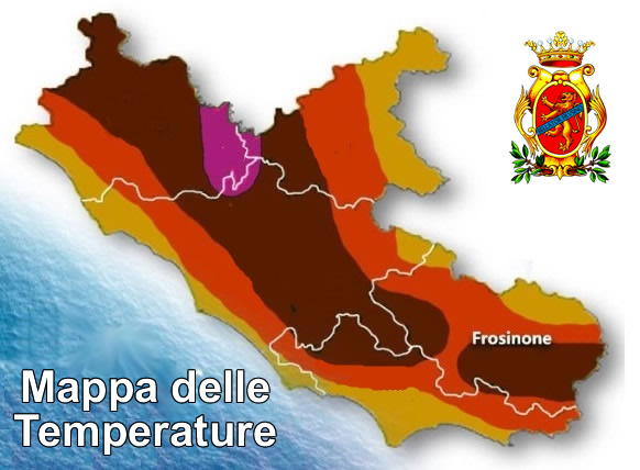 mappa delle temperature